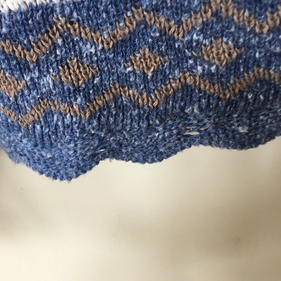 Denim Republic Denim Blue & Cream Sweater - Picture 5 of 5